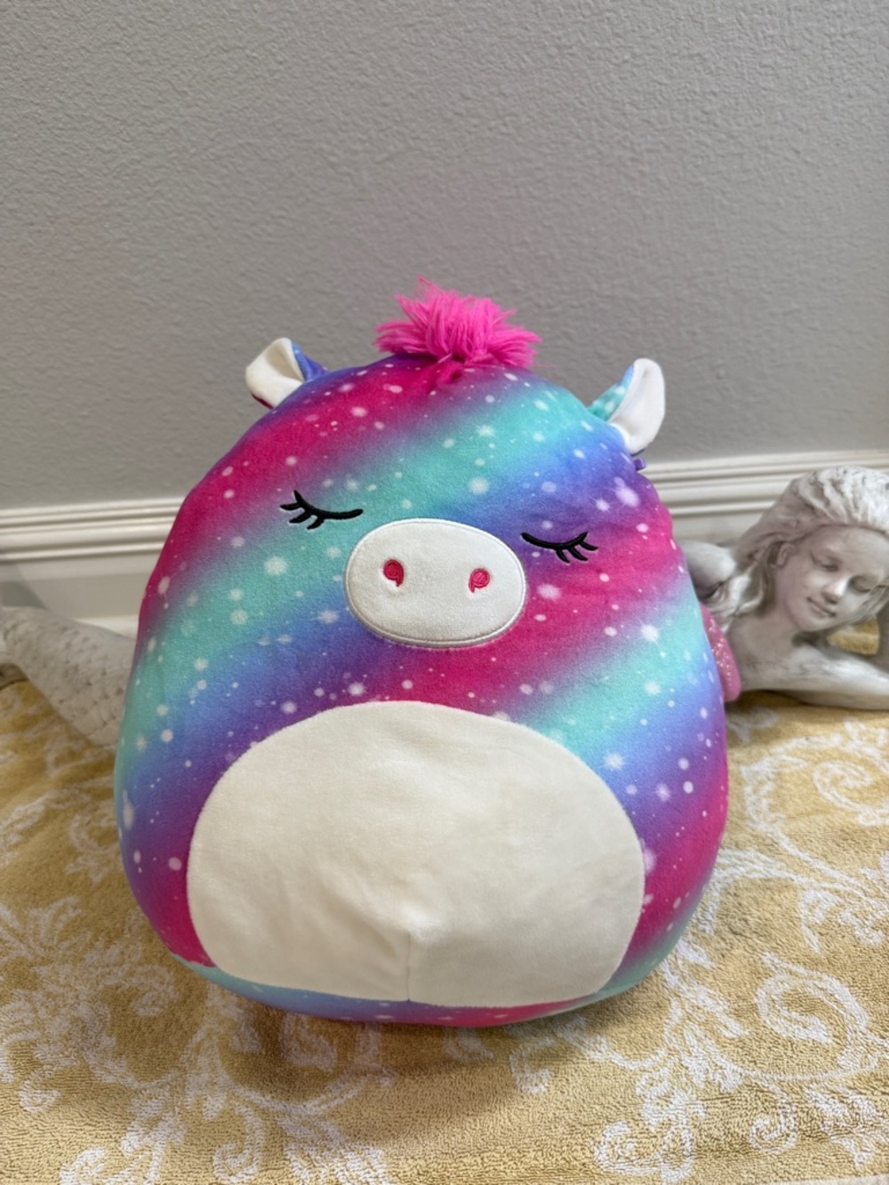 Squishmallows Multicolor Galaxy Unicorn Plush - Pink Tuft